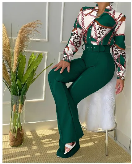 2Pcs Elegant Office Wear Sets