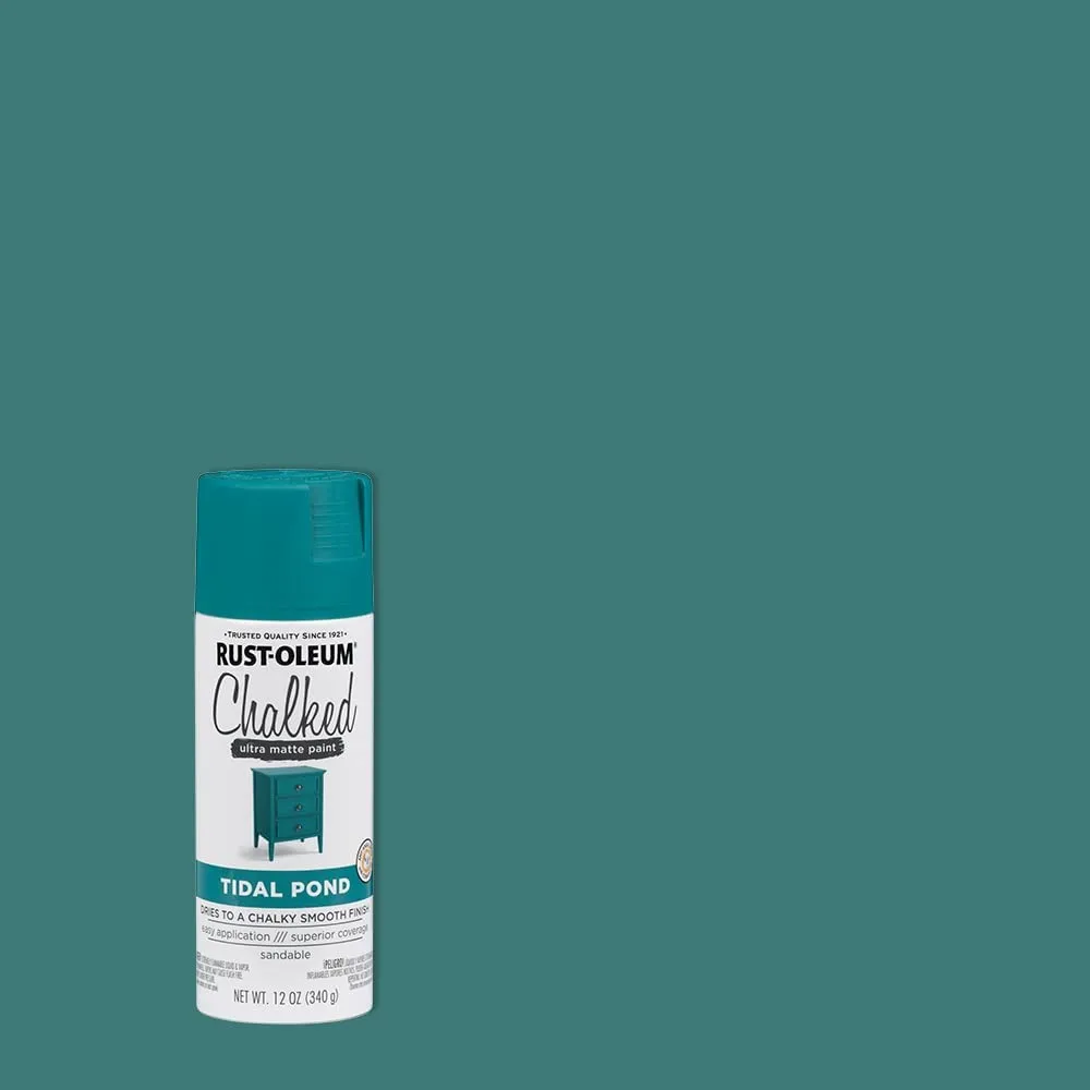 6 cans - RUSTOLEUM CHALKED PAINT Ultra Matte Paint | TIDAL POND