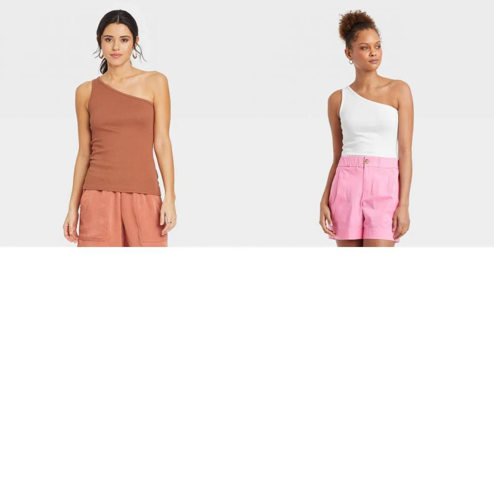 A New Day Women's Slim Fit One Shoulder Tank Top