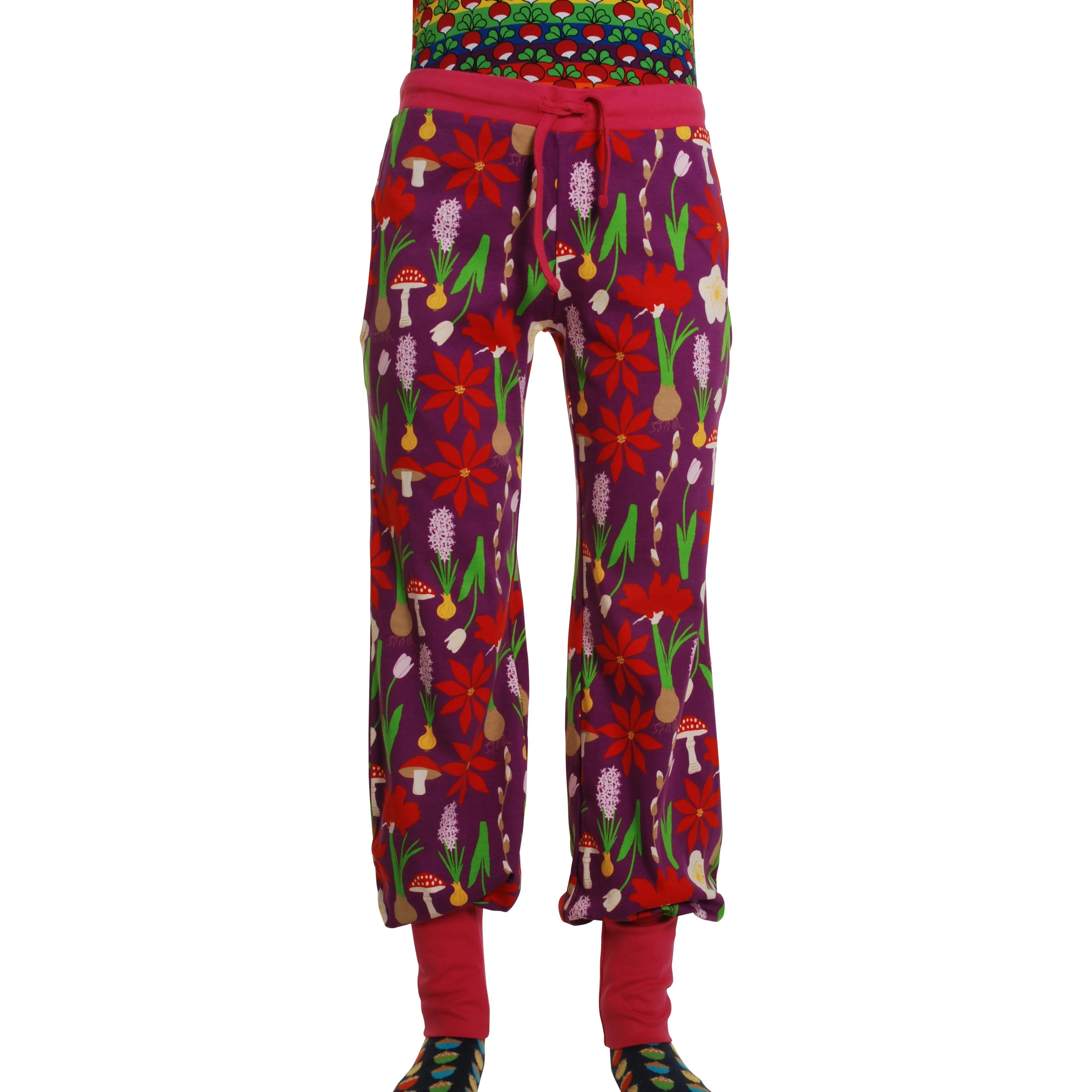 Adult's Winter Flower Baggy Pants