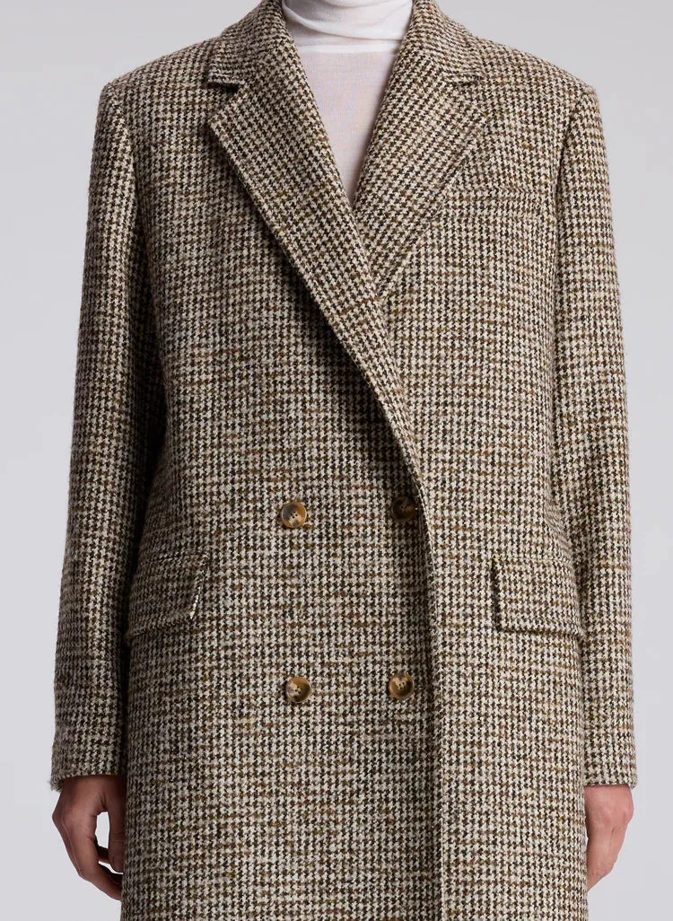 A.L.C. Tanner Coat in Cream/Brown
