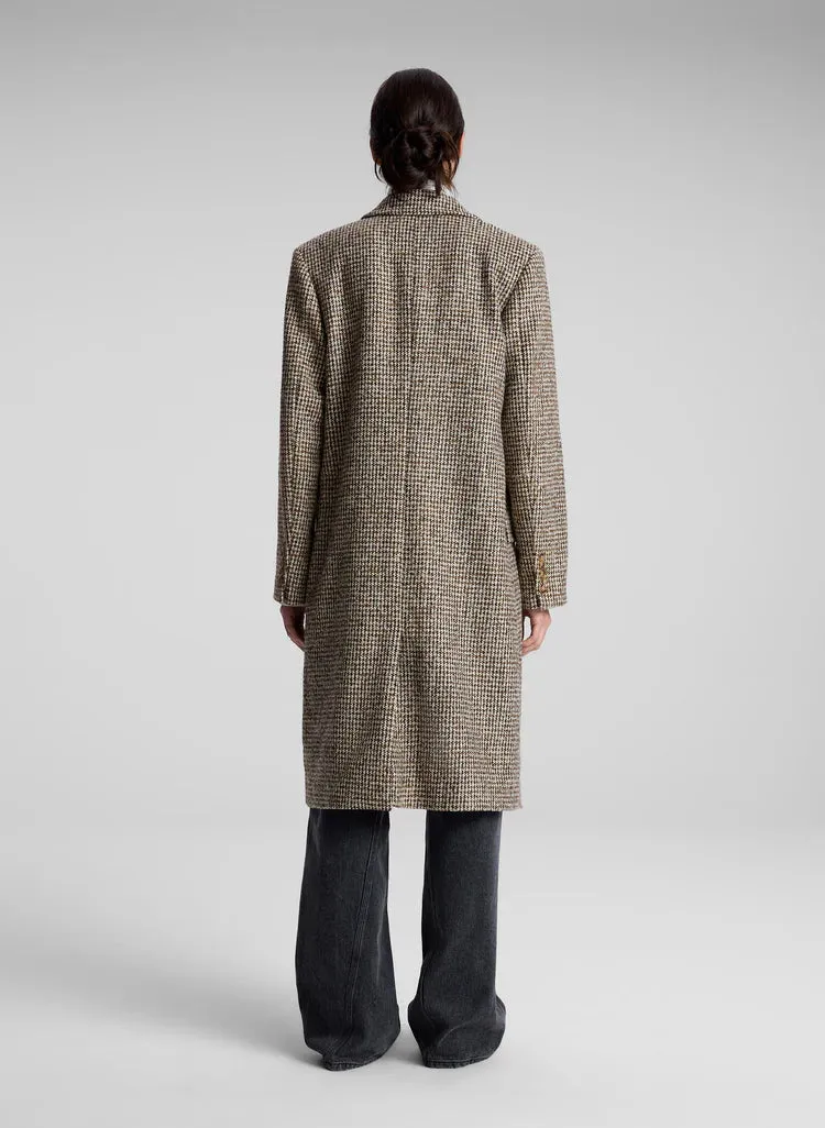 A.L.C. Tanner Coat in Cream/Brown