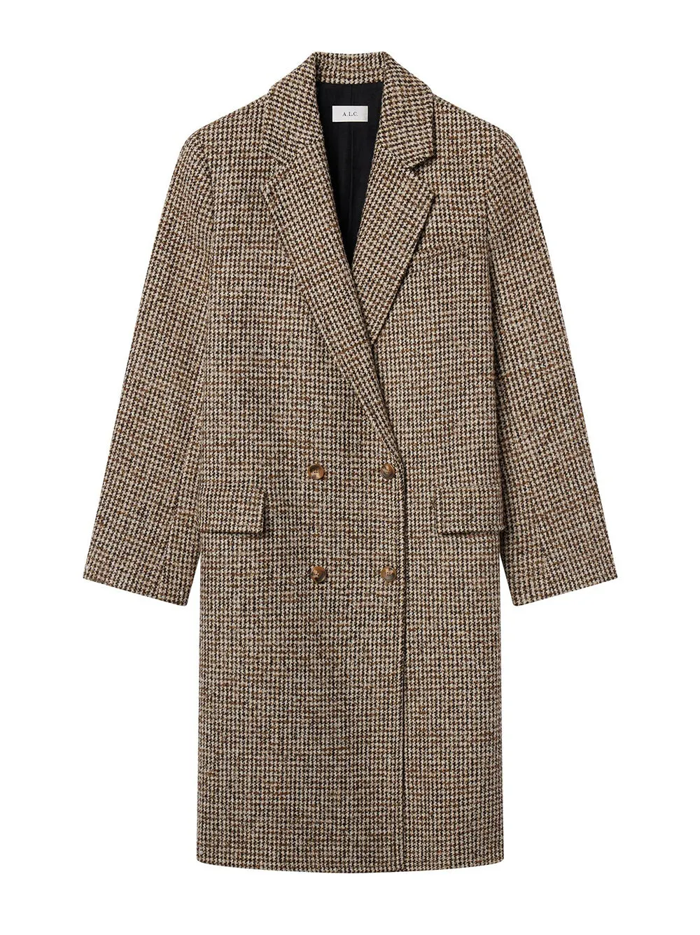 A.L.C. Tanner Coat in Cream/Brown