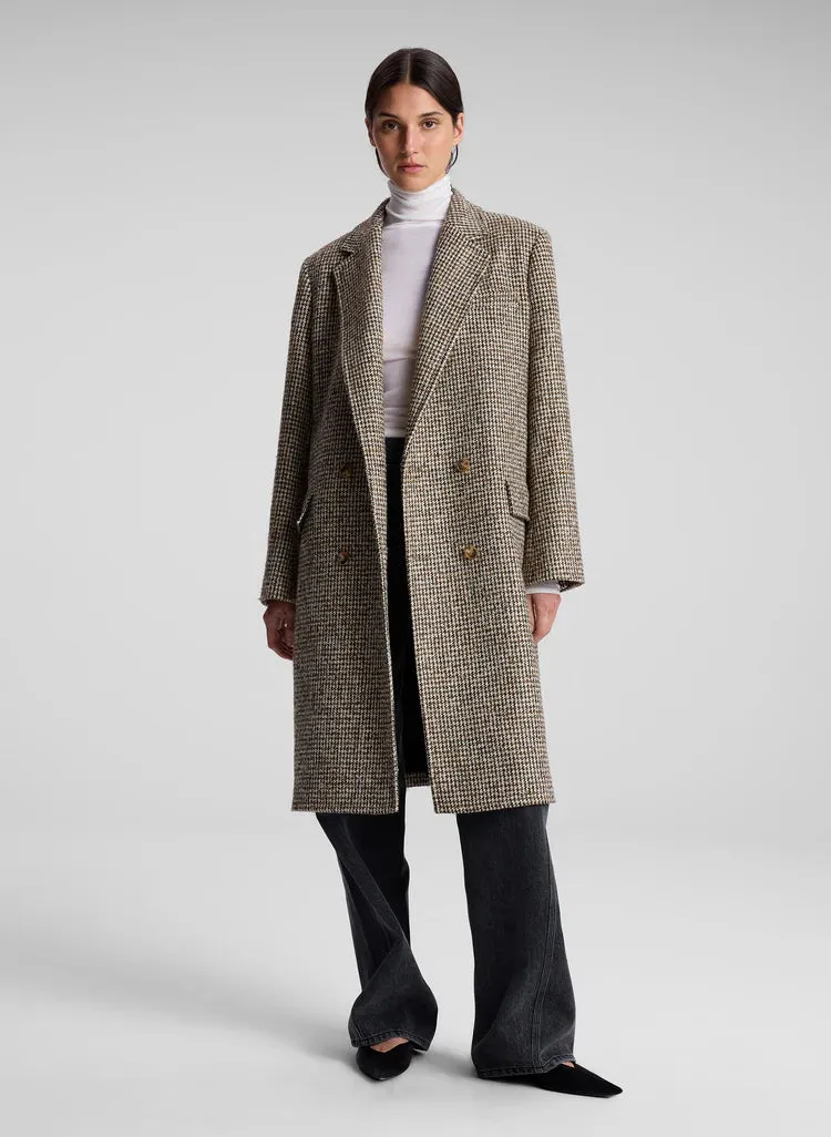 A.L.C. Tanner Coat in Cream/Brown