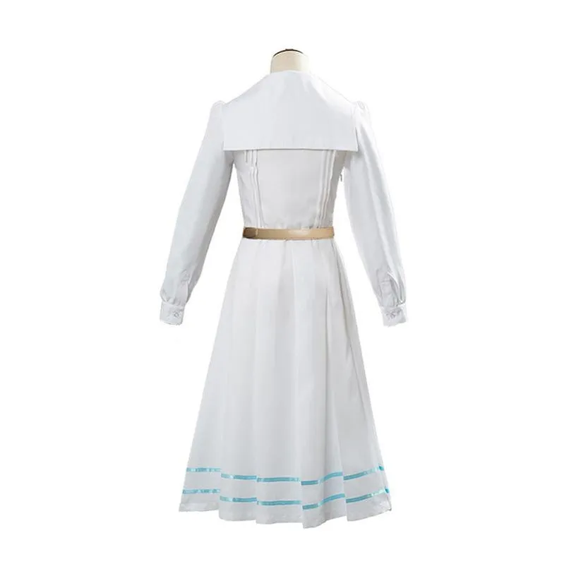Anime Beastars Haru White Long Sleeve Dress Cosplay Costume