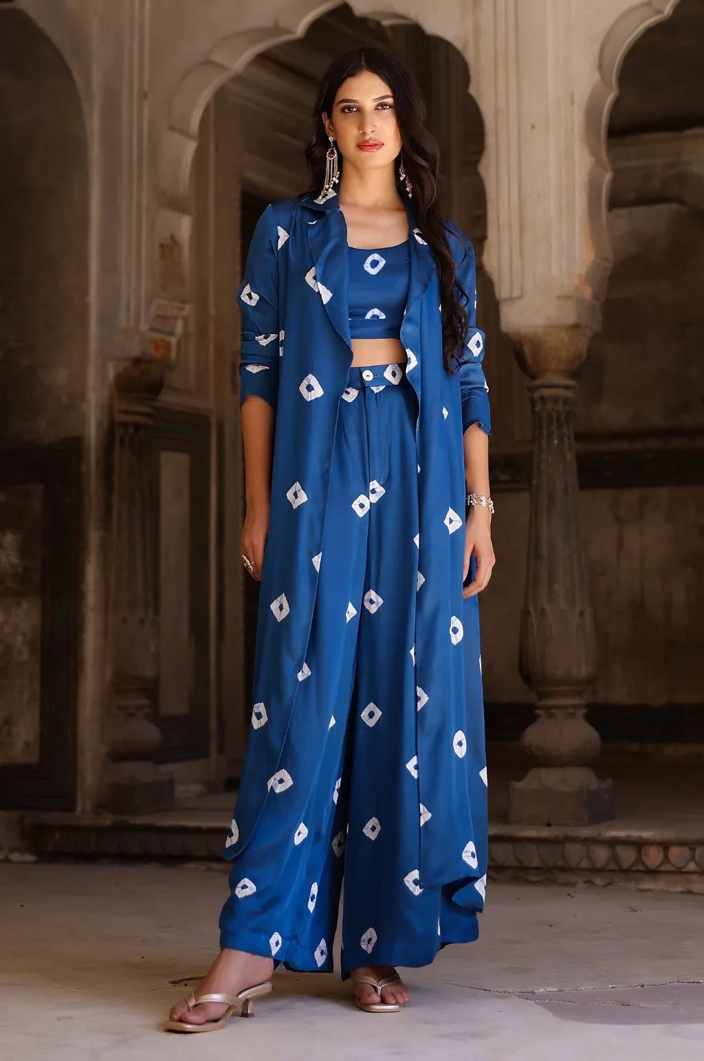 Bandhani Modal Satin Cover Up