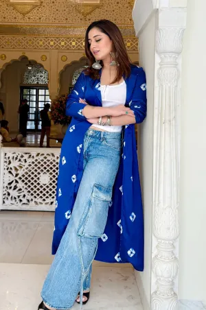 Bandhani Modal Satin Cover Up