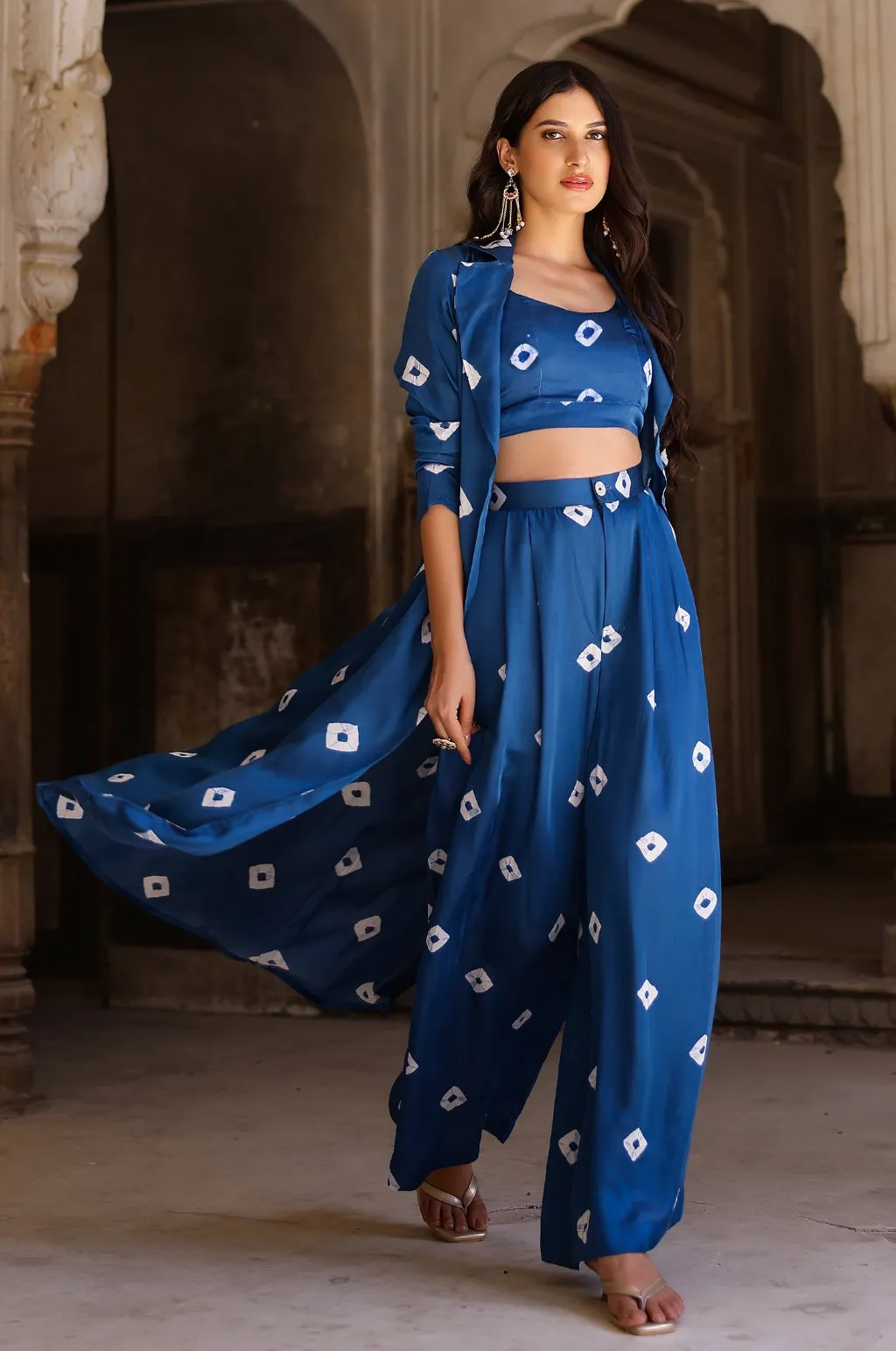Bandhani Modal Satin Cover Up
