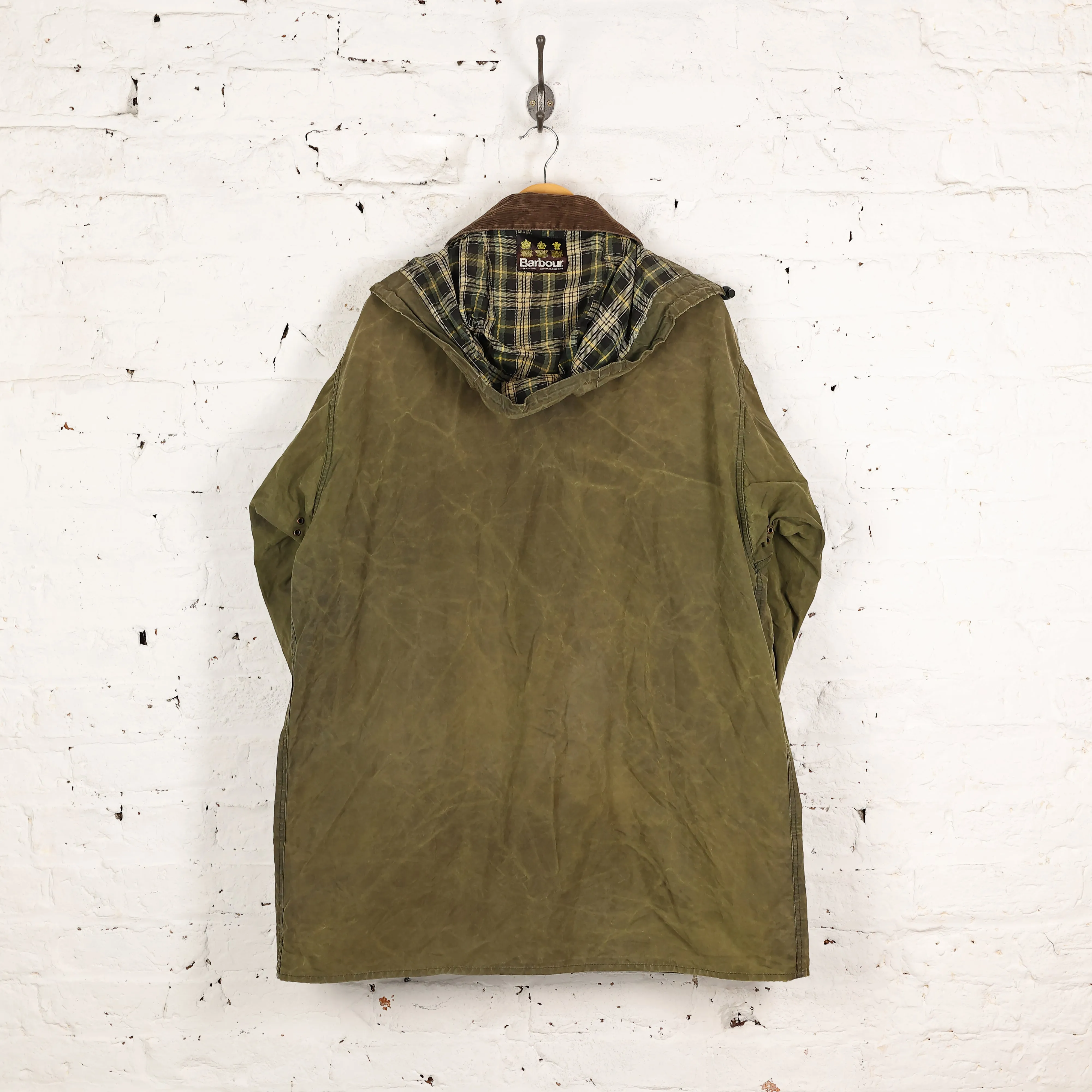 Barbour Border Wax Jacket - Green - XL