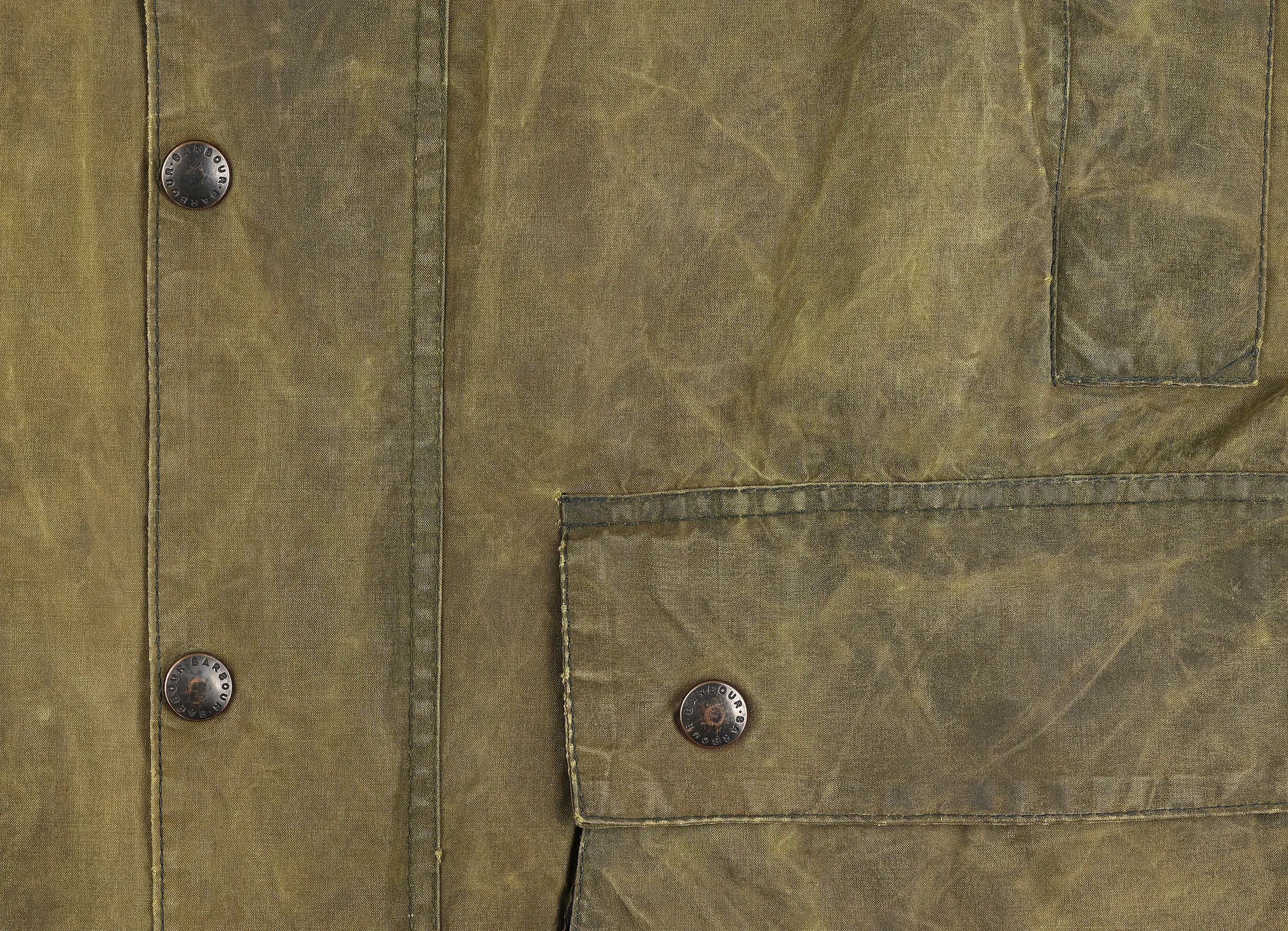 Barbour Border Wax Jacket - Green - XL