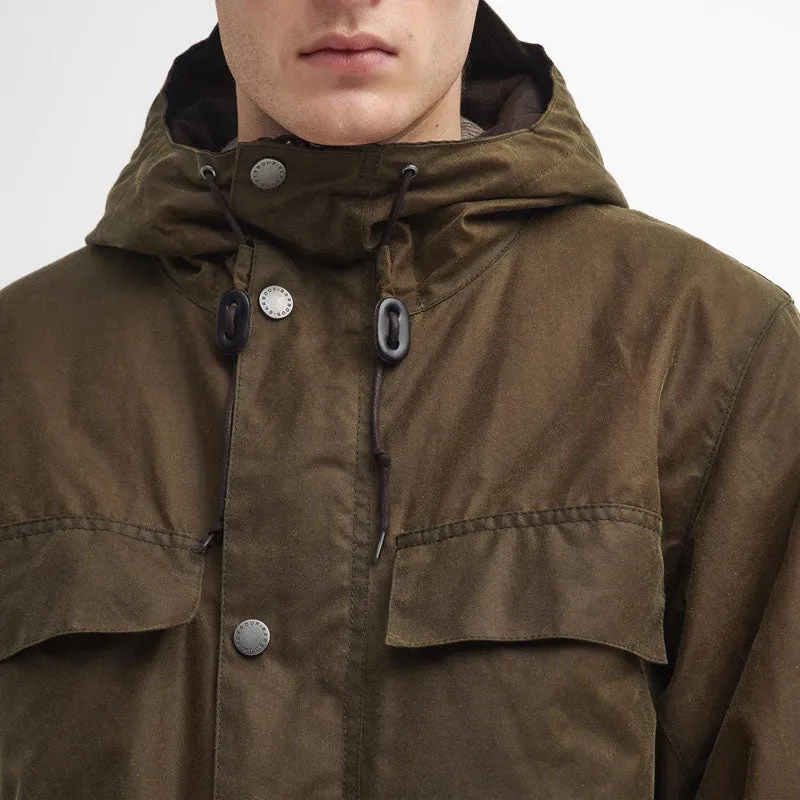 BARBOUR Durham Re-engineered Wax Jacket in Beech