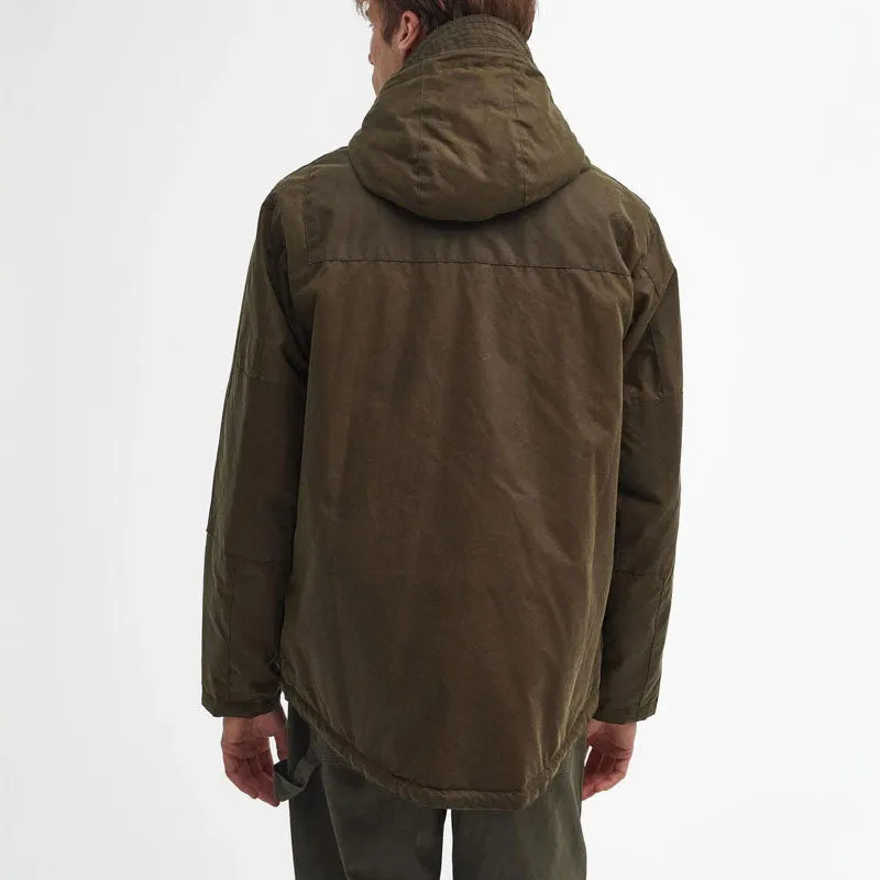 BARBOUR Durham Re-engineered Wax Jacket in Beech