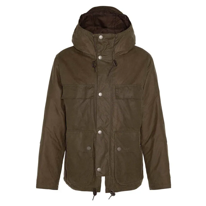 BARBOUR Durham Re-engineered Wax Jacket in Beech