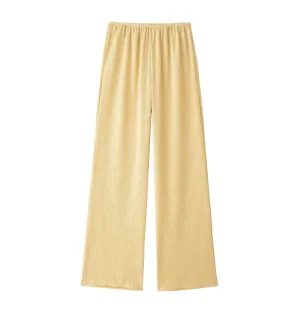 Belted V-Neck Crinkle Top and Pants