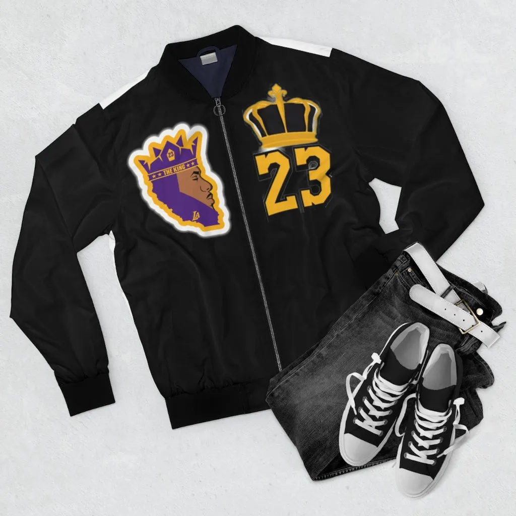 Black Custom 23 King Men's AOP Bomber Jacket