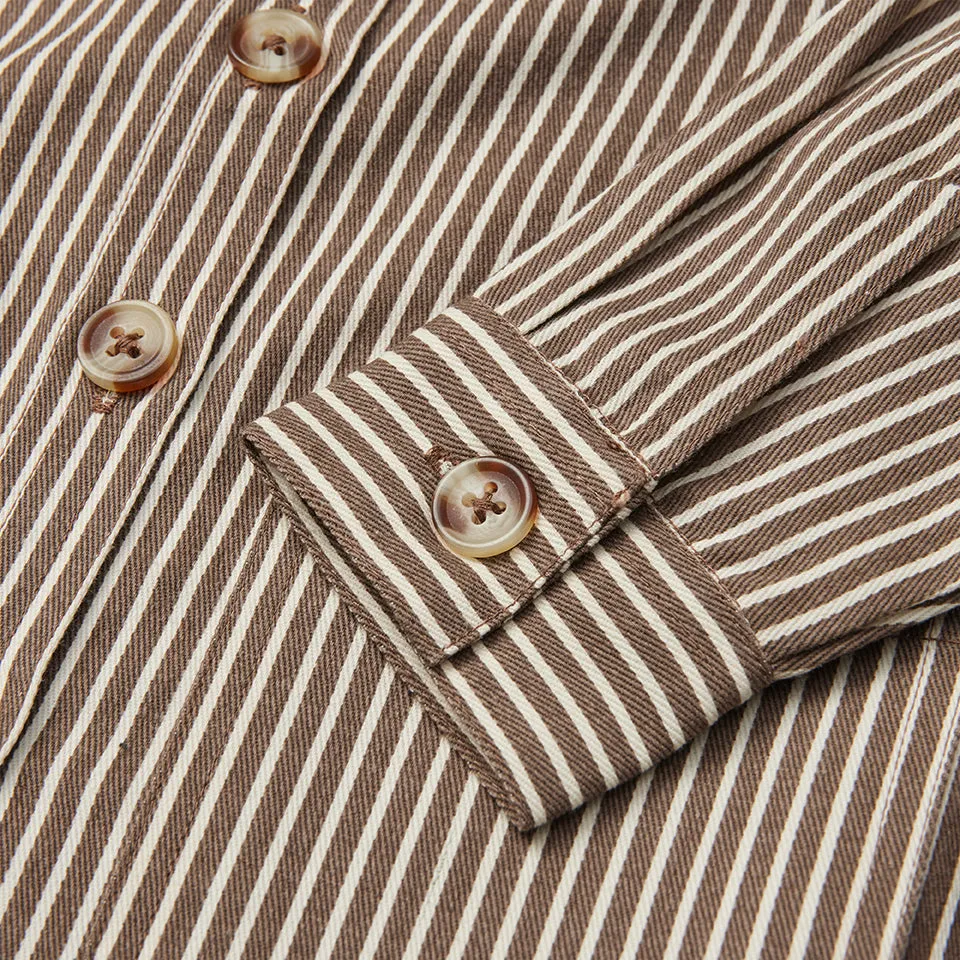 Bob Overshirt, Roast Brown Stripe