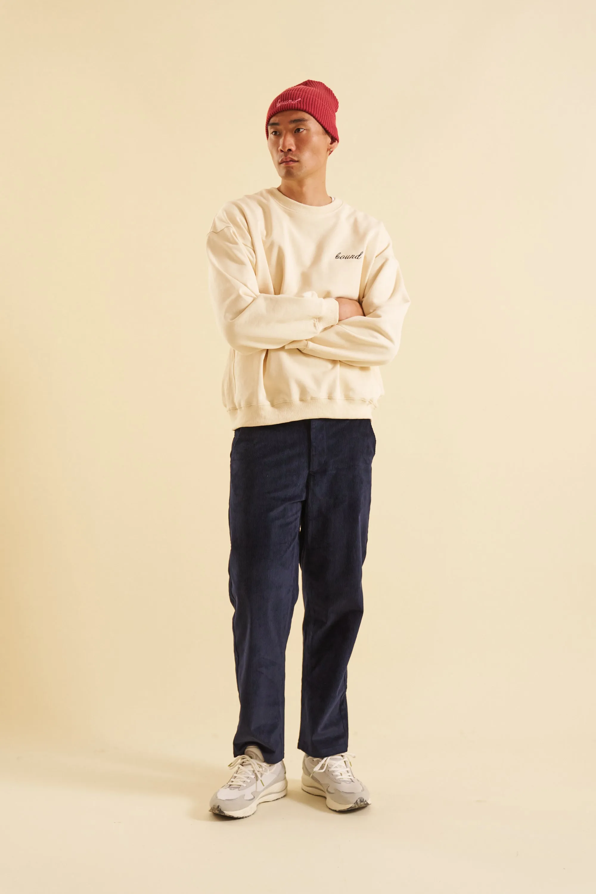 bound Cream Premium Script Sweater