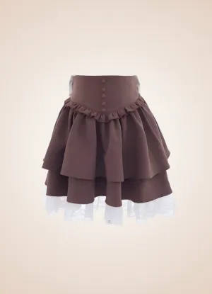 Brown Steampunk Lolita Skirt