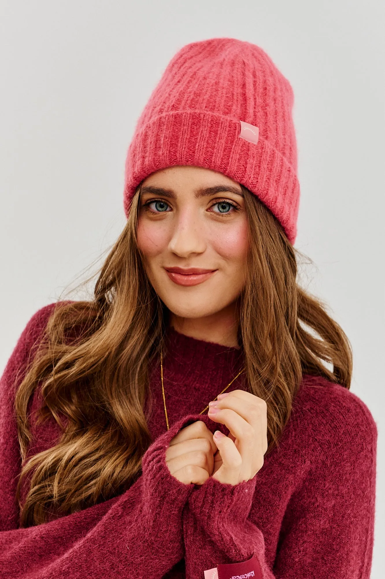 Burgundy Bliss half turtleneck sweater
