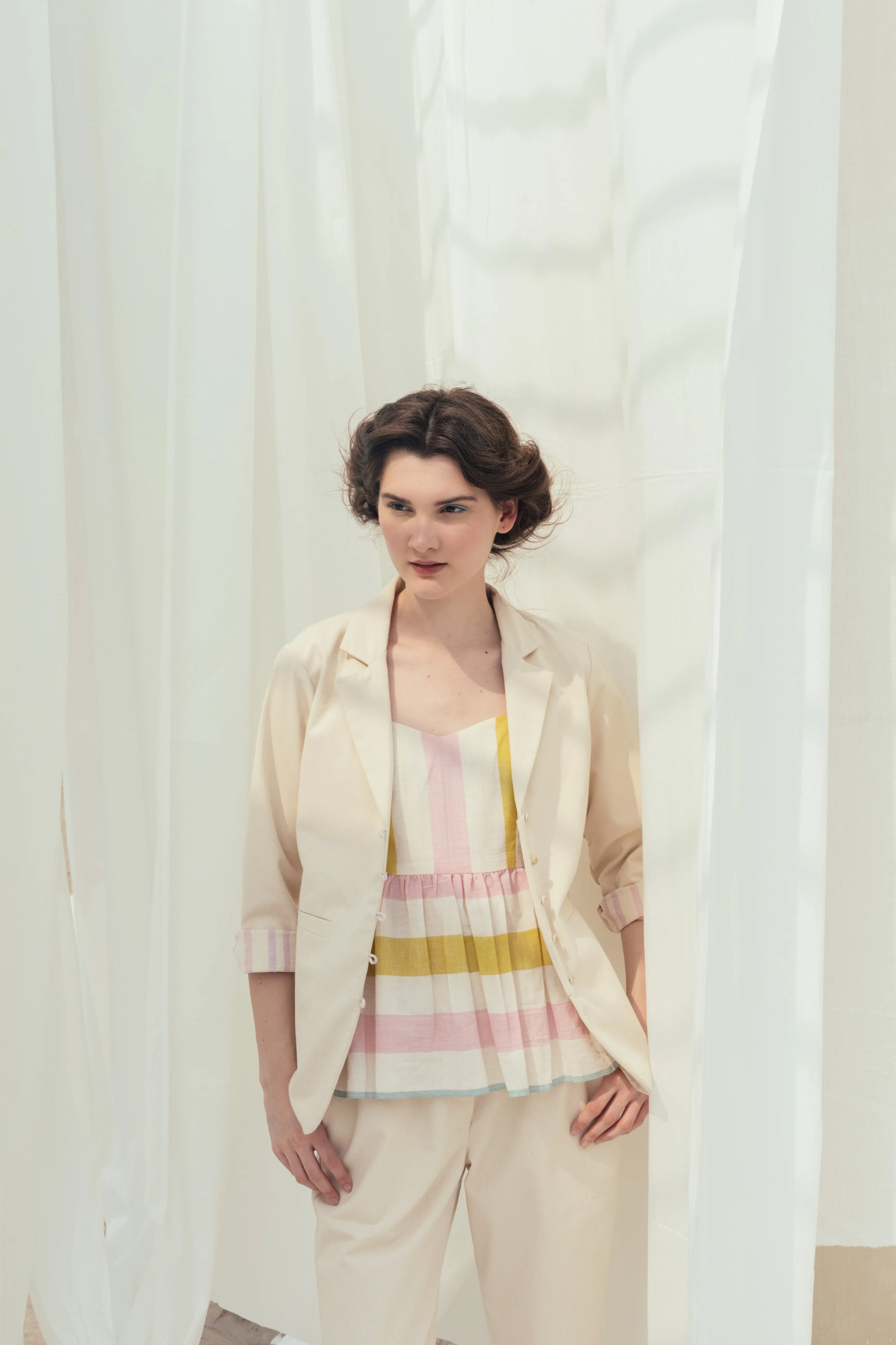 Buttercream twill jacket