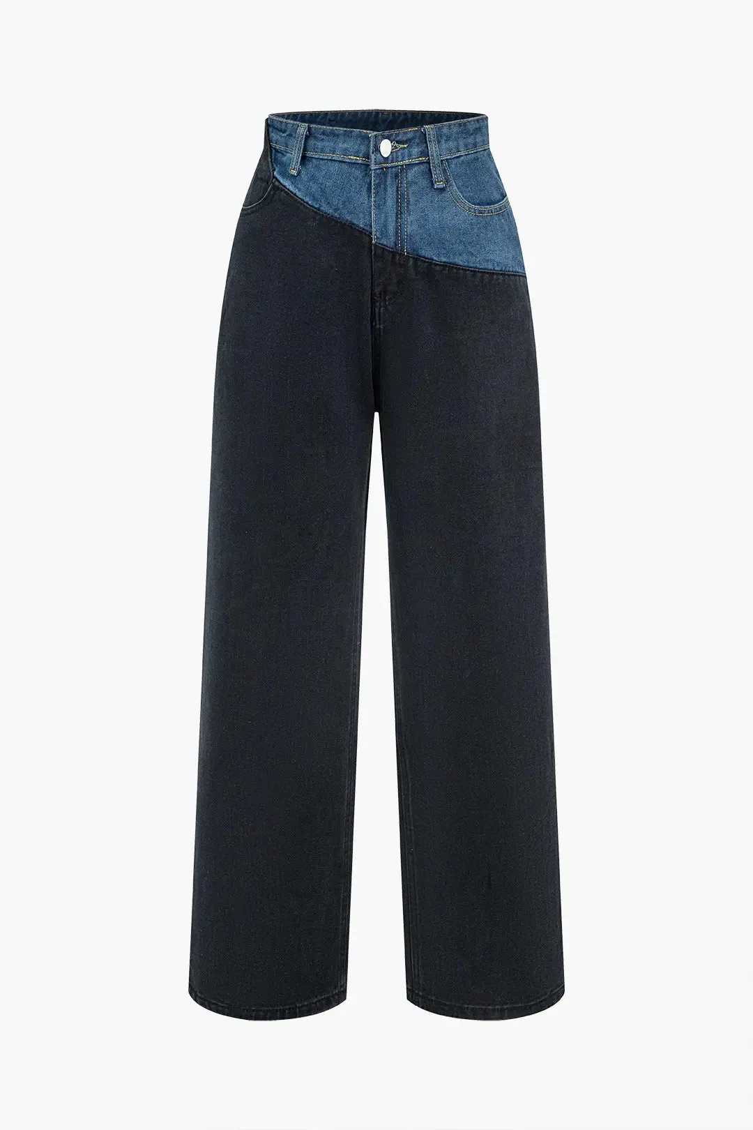 Callie - Patchwork Color Block Woman's Denim Jeans