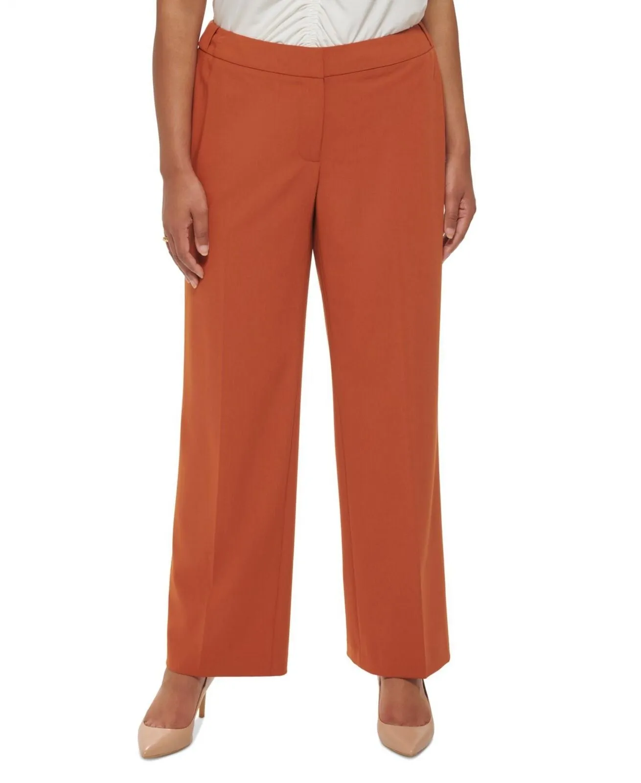 Calvin Klein Womens Plus Size Lux Highline Pants X24PL841