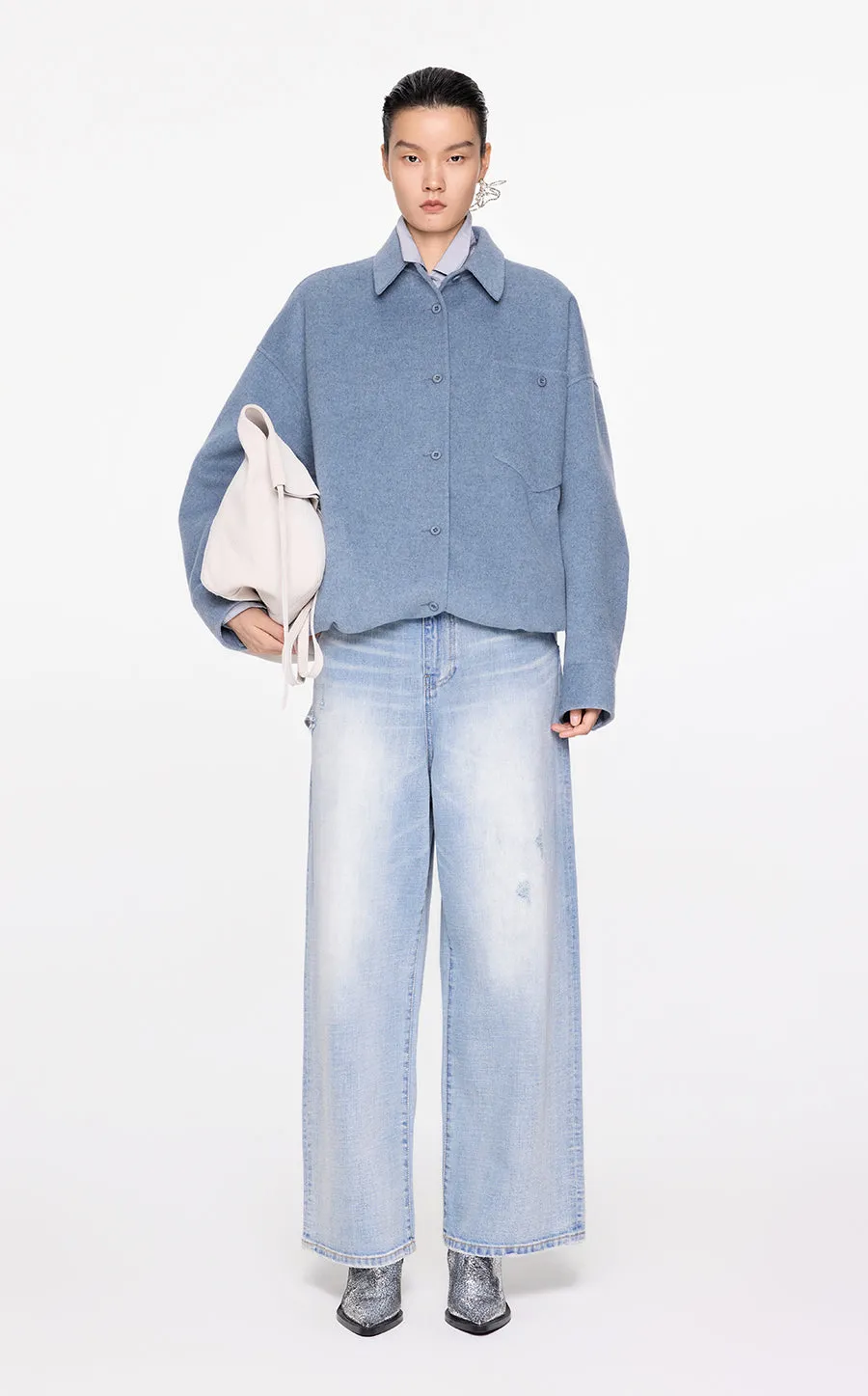 Coat / JNBY Oversized Wool-cashmere Jacket