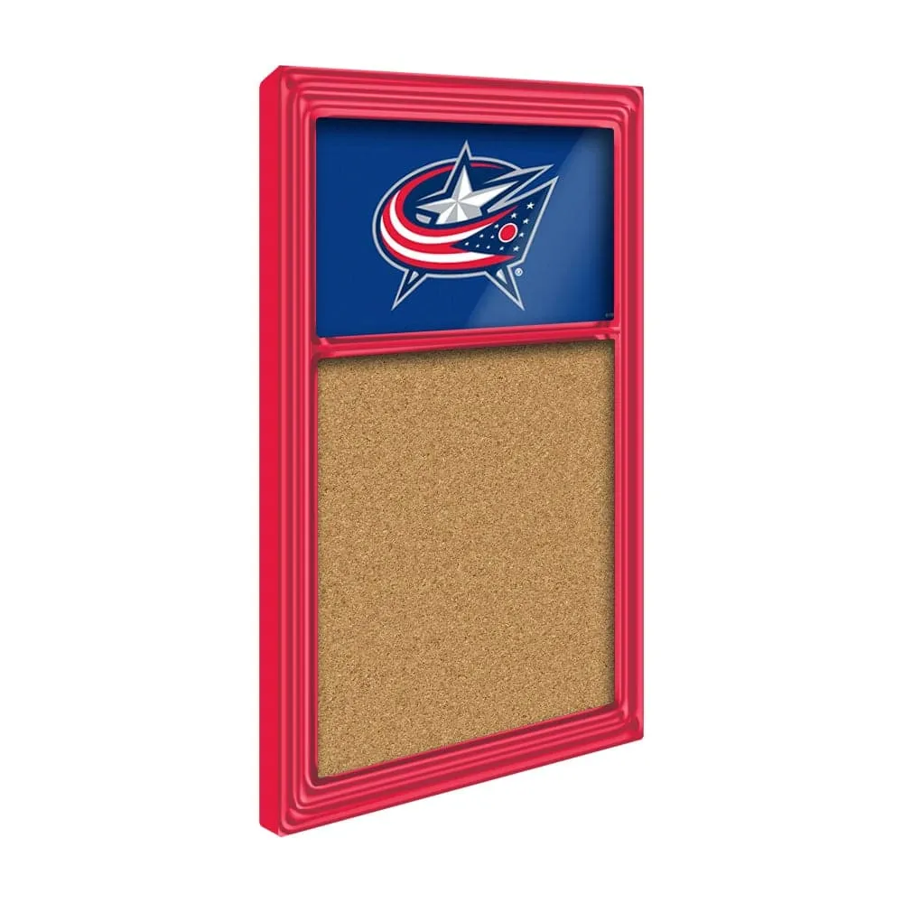 Columbus Blue Jackets: Cork Note Board