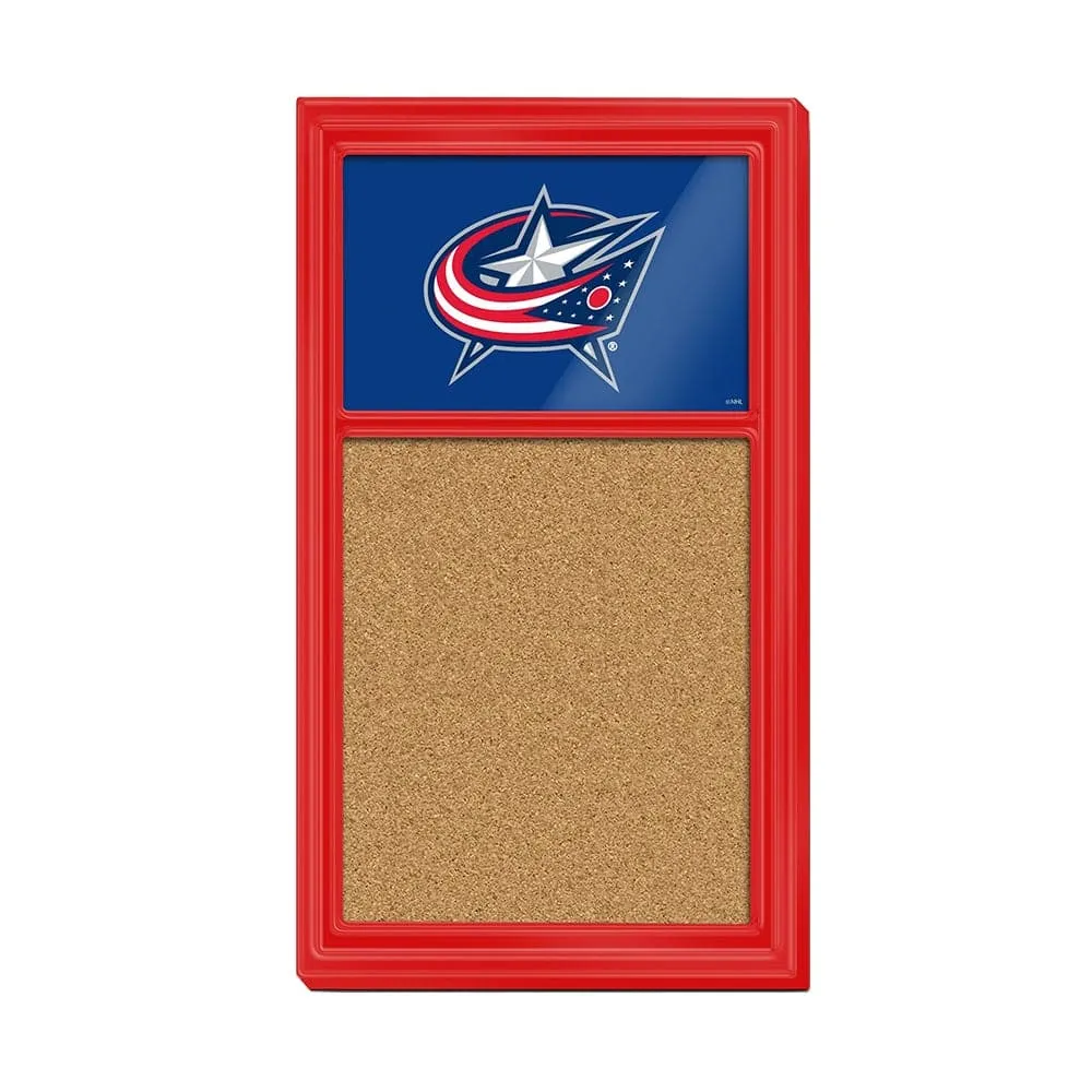 Columbus Blue Jackets: Cork Note Board