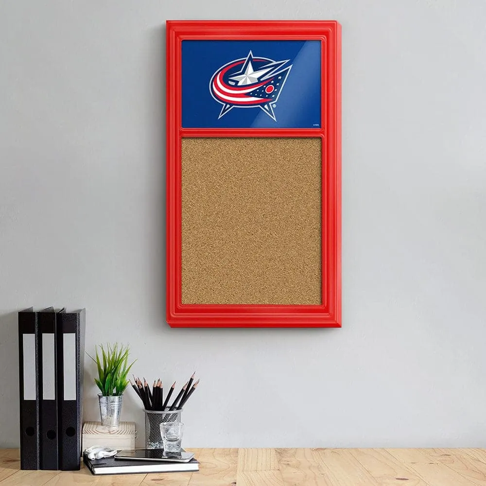 Columbus Blue Jackets: Cork Note Board