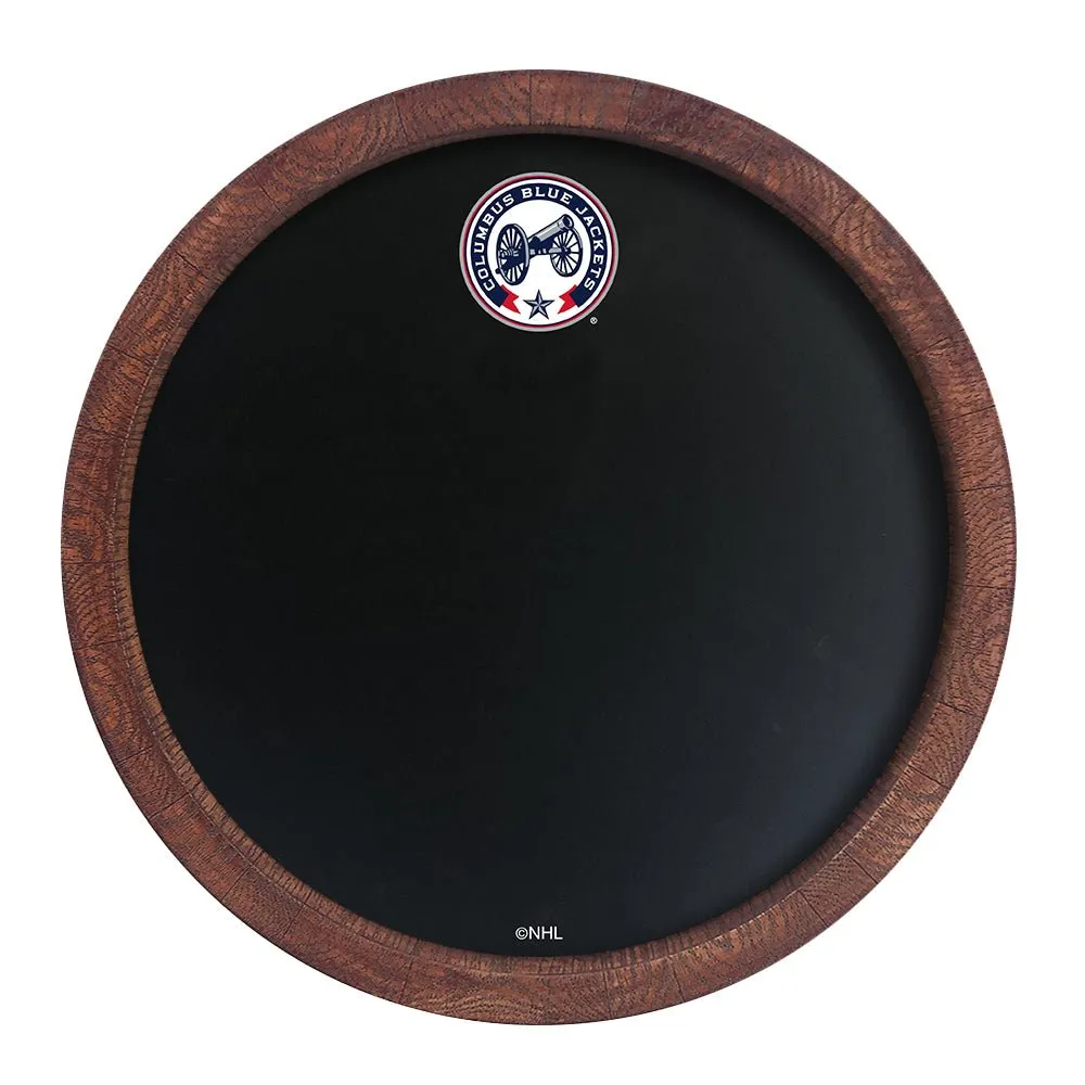 Columbus Blue Jackets: Secondary Logo - Barrel Top Chalkboard Sign