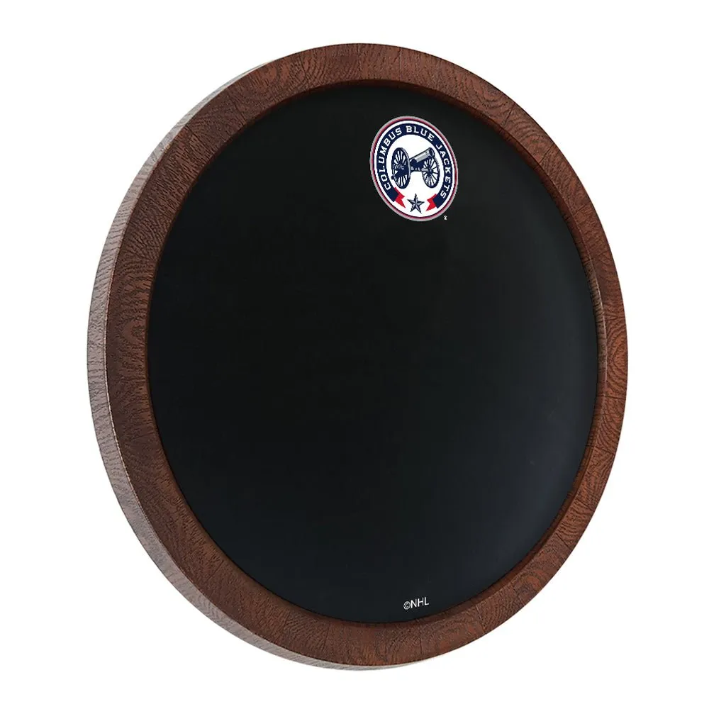Columbus Blue Jackets: Secondary Logo - Barrel Top Chalkboard Sign