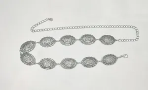 Concho Belt - Anti Silver