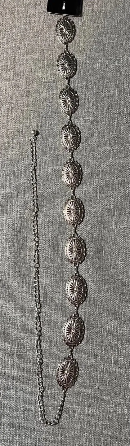 Concho Belt - Anti Silver
