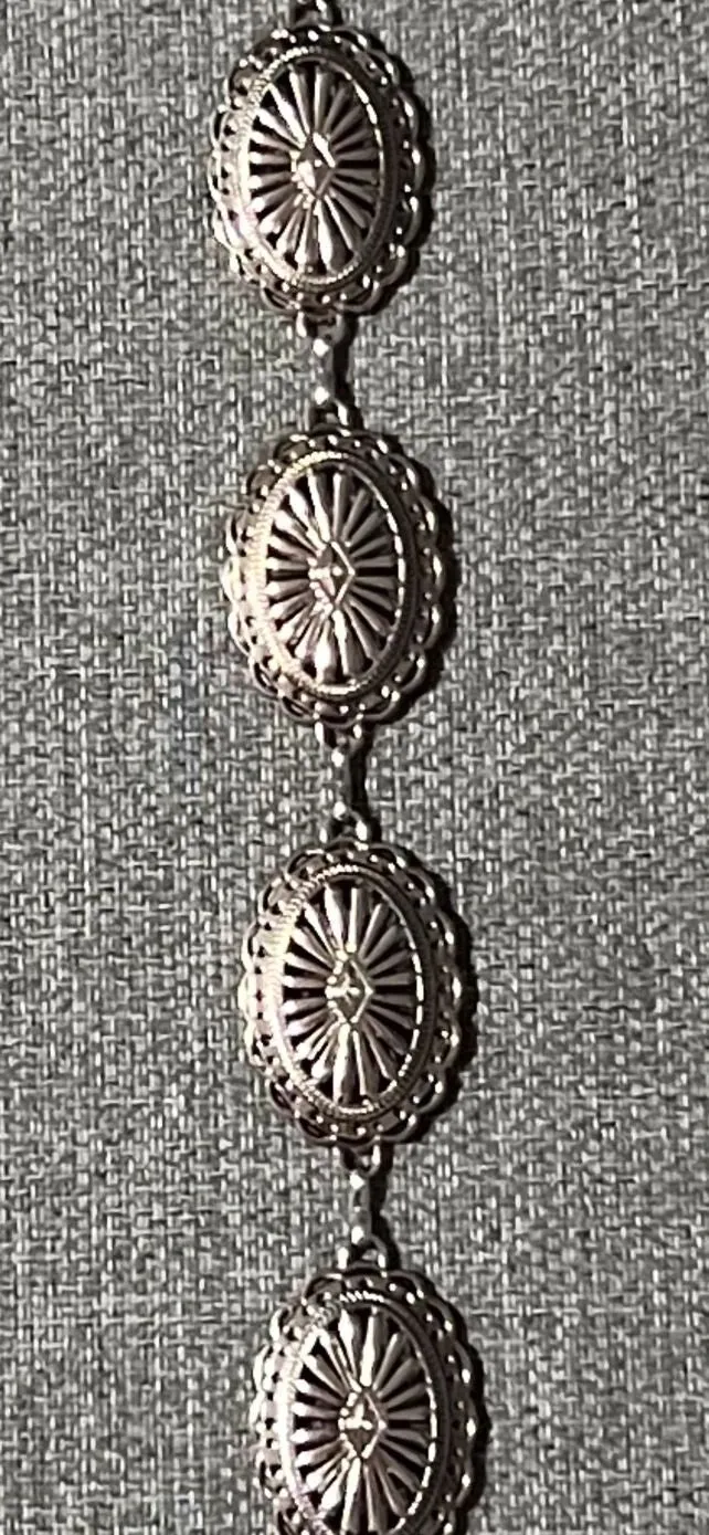 Concho Belt - Anti Silver