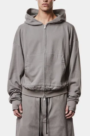 Cotton zip up hoodie, Grey