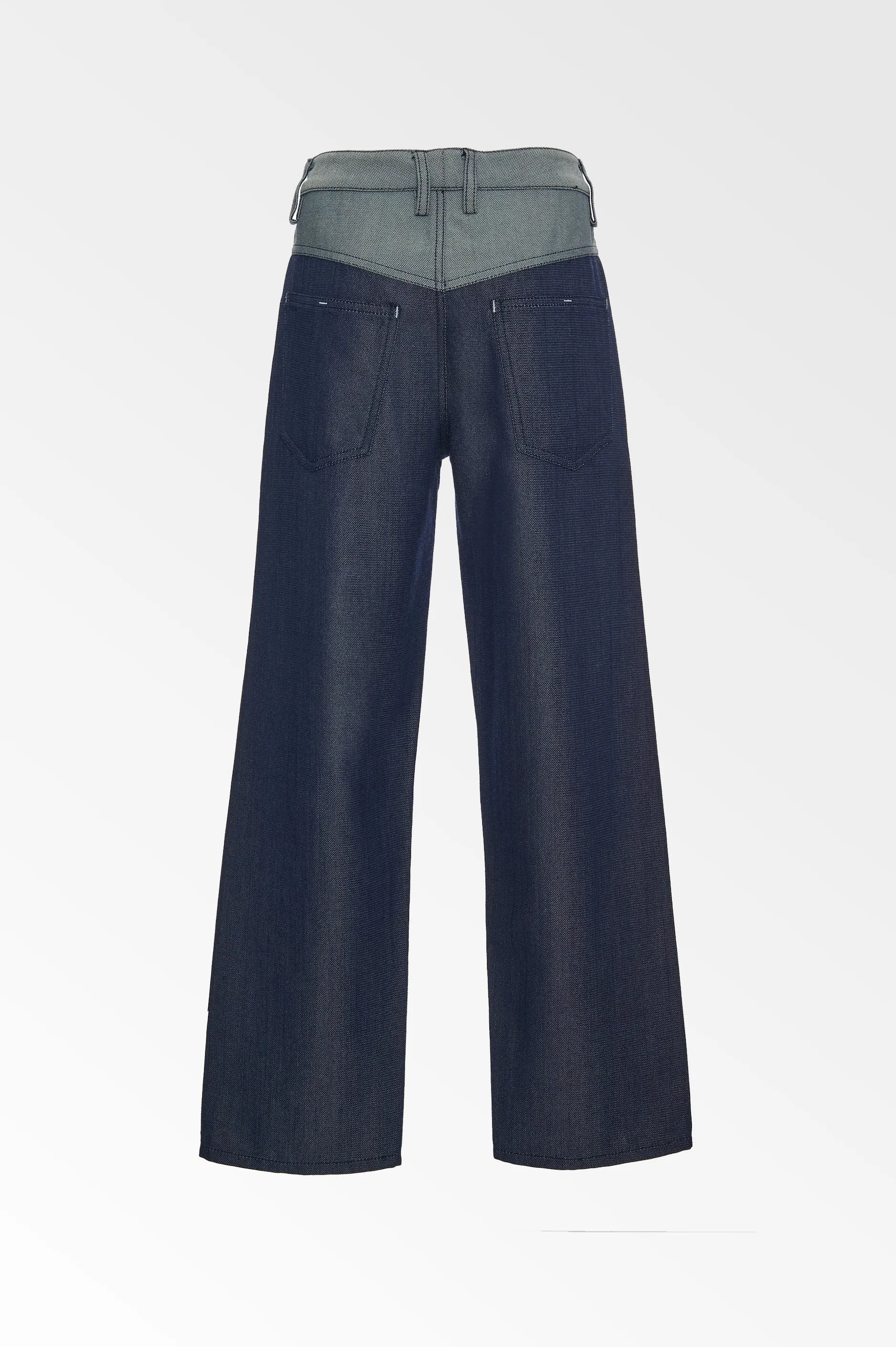 Curve Seam Denim Look Pant - Colovos x Woolmark