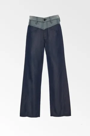 Curve Seam Denim Look Pant - Colovos x Woolmark