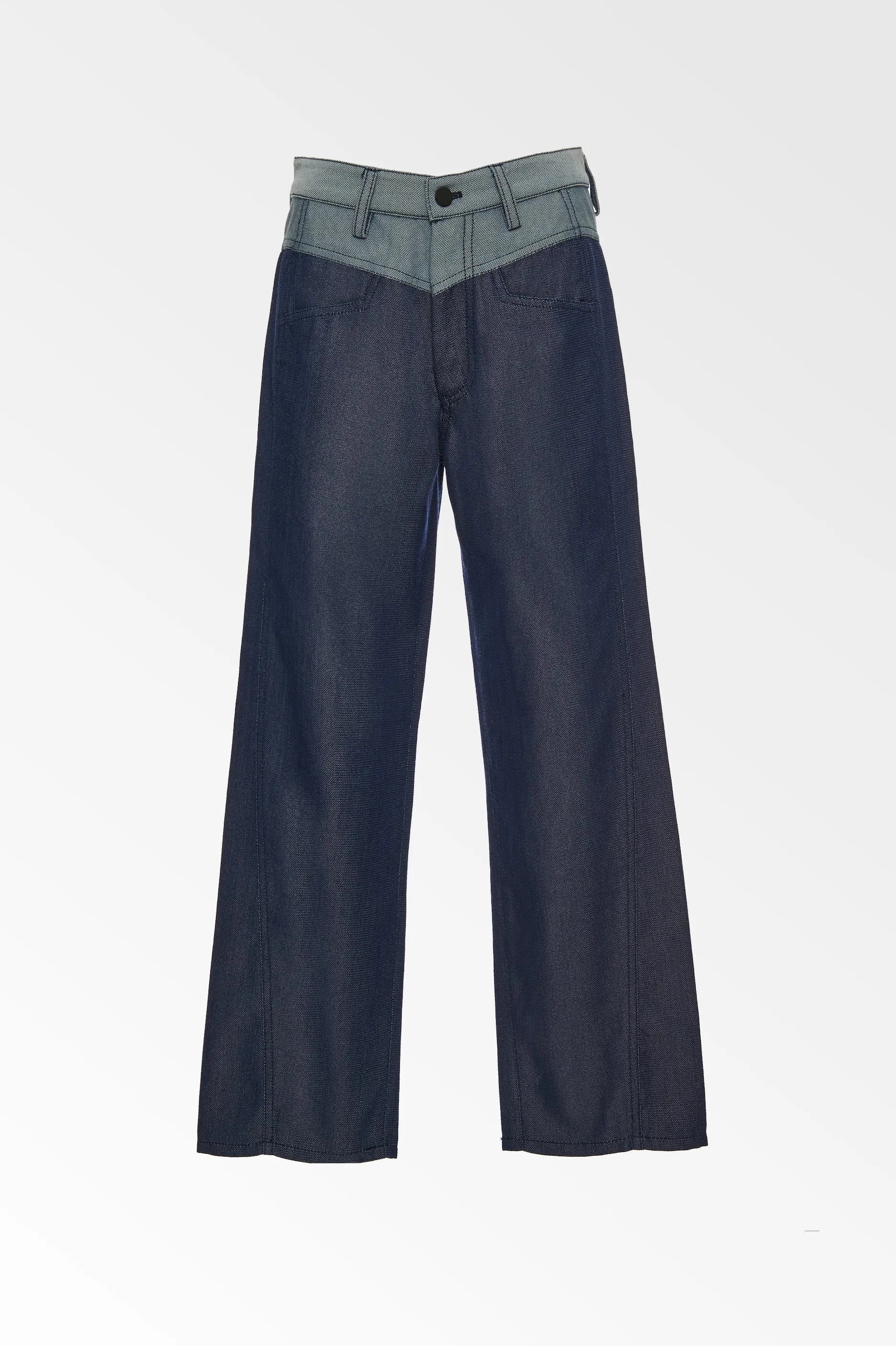 Curve Seam Denim Look Pant - Colovos x Woolmark