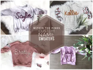 Custom Name Sweaters