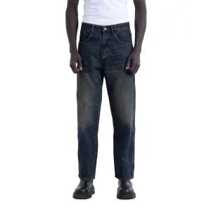 Dark Blue Washed Denim Jeans