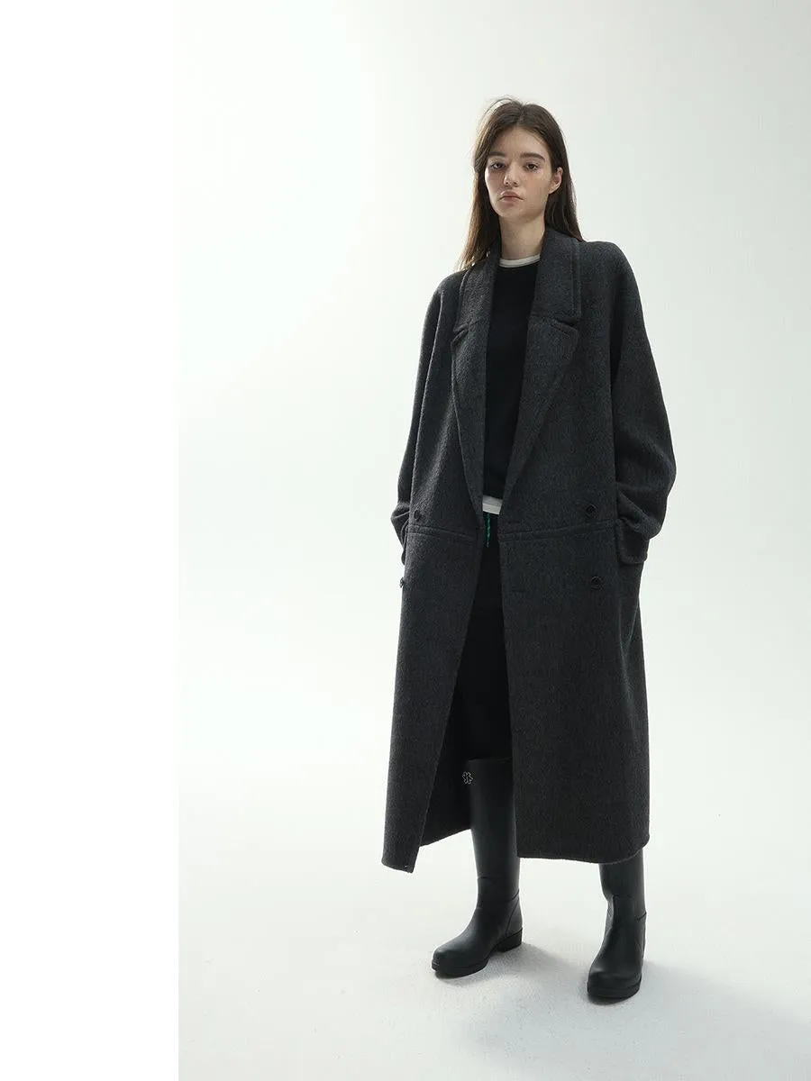 Double-Breasted Wool Overcoat