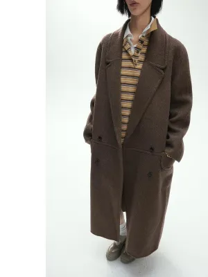 Double-Breasted Wool Overcoat