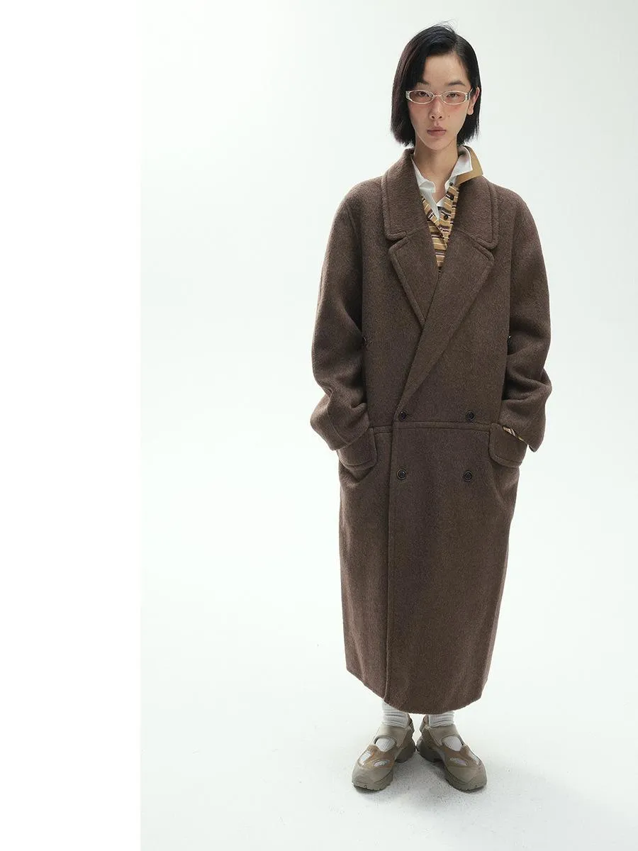 Double-Breasted Wool Overcoat