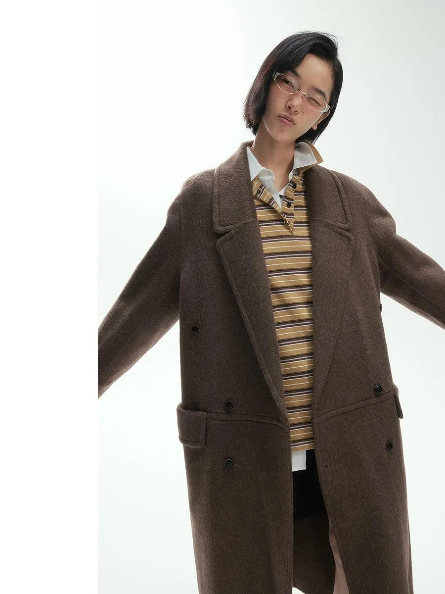 Double-Breasted Wool Overcoat