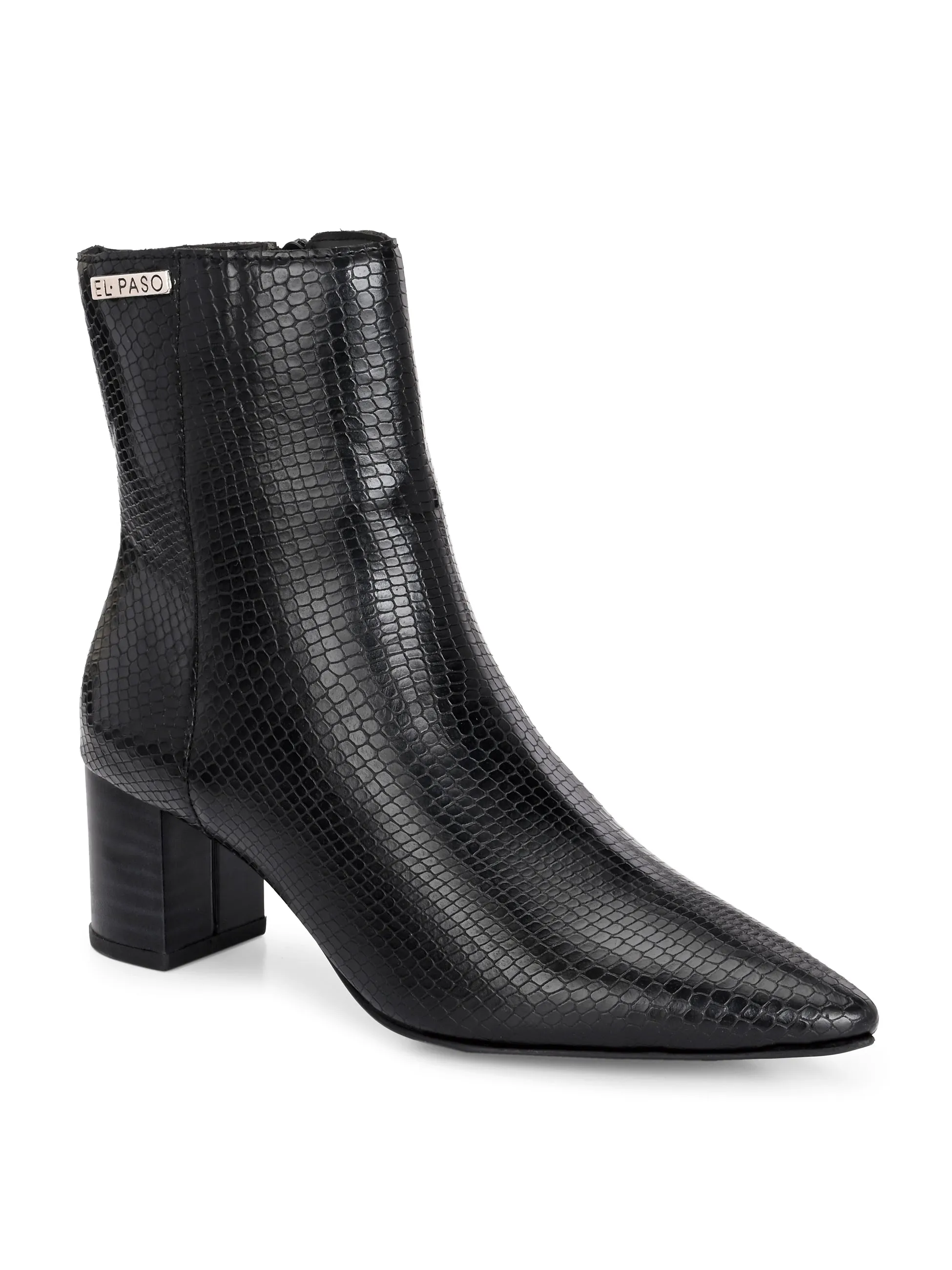 El Paso Women Faux Leather Casual Chelsea Boots