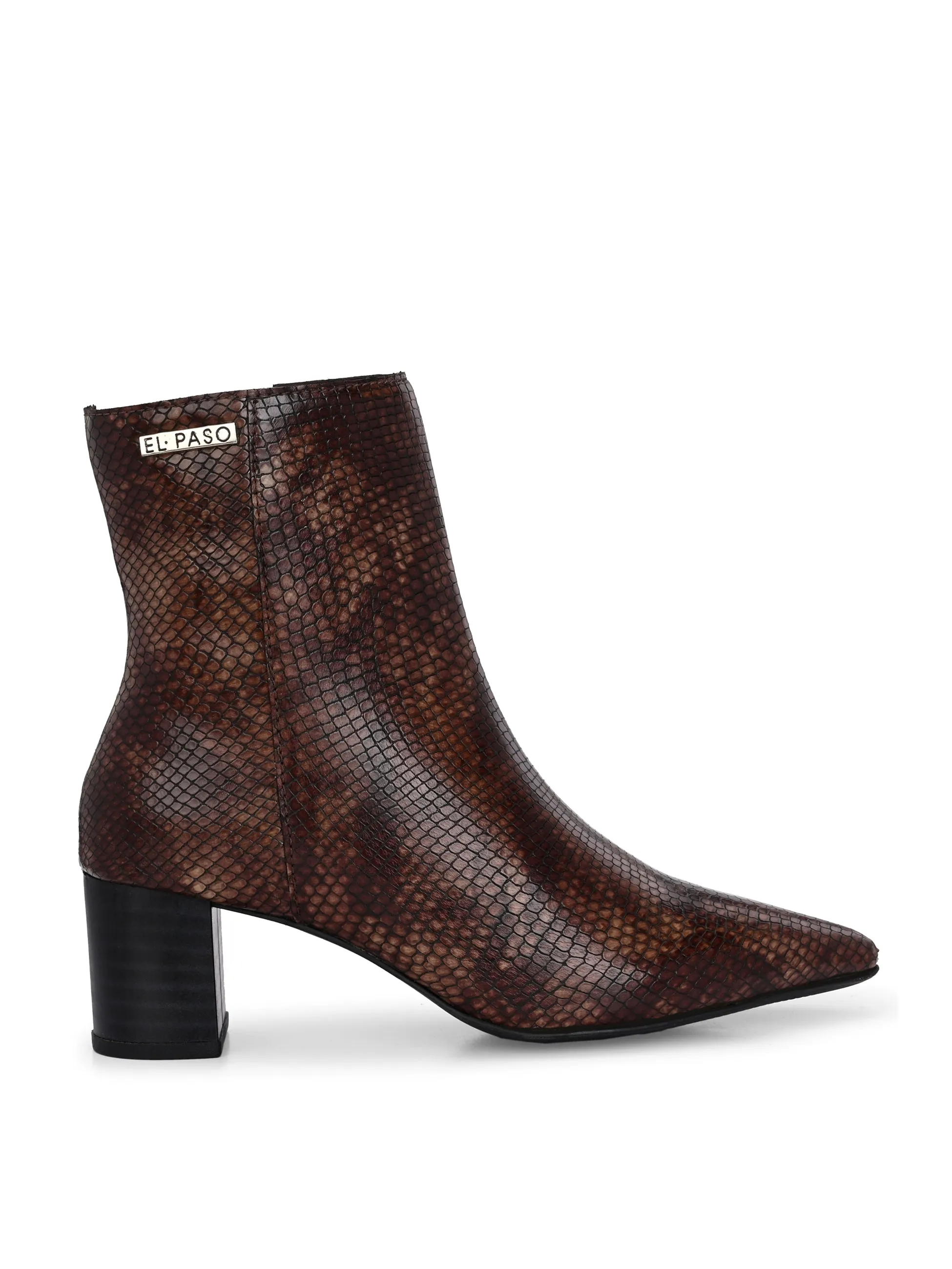 El Paso Women Faux Leather Casual Chelsea Boots