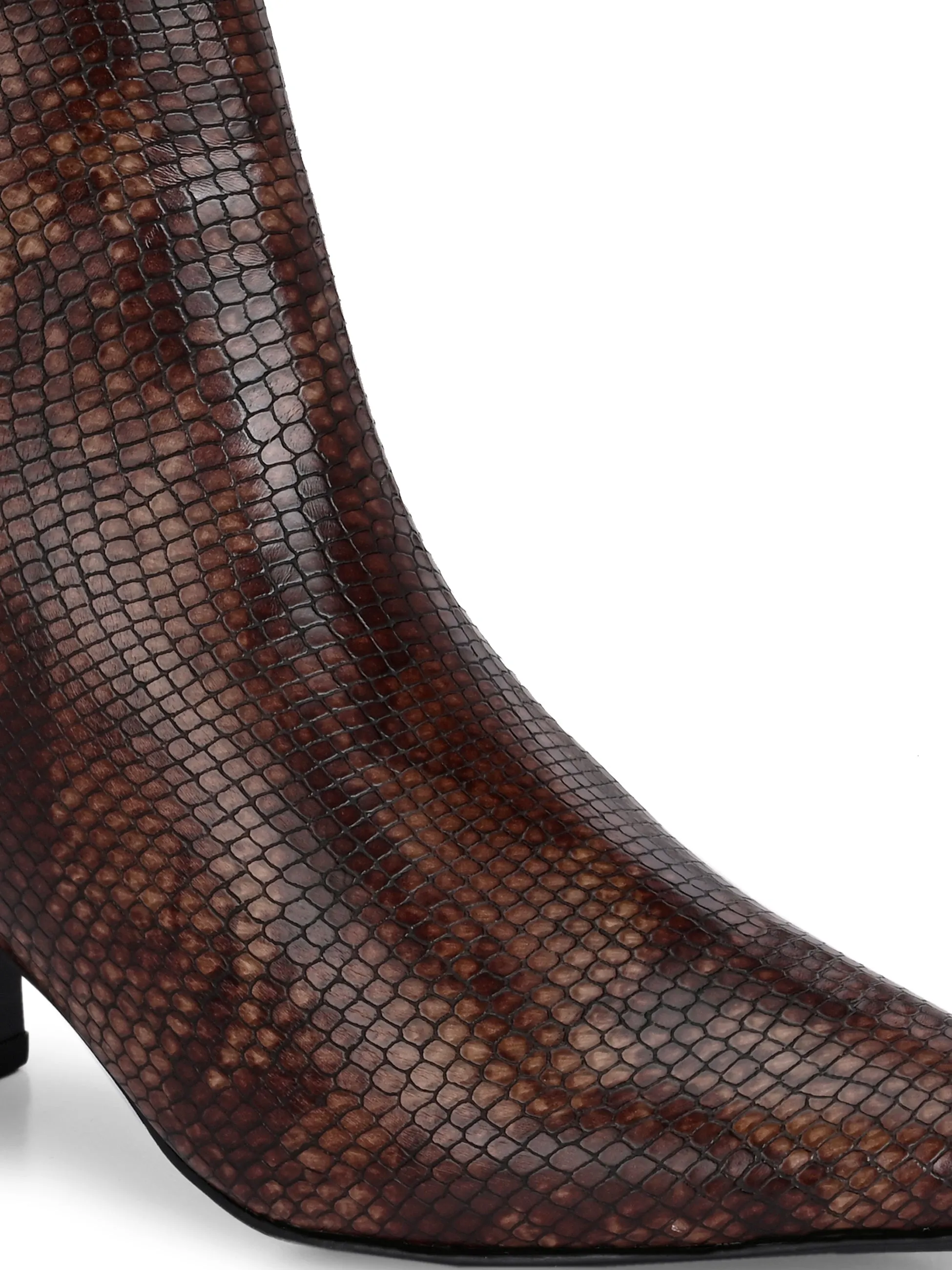 El Paso Women Faux Leather Casual Chelsea Boots