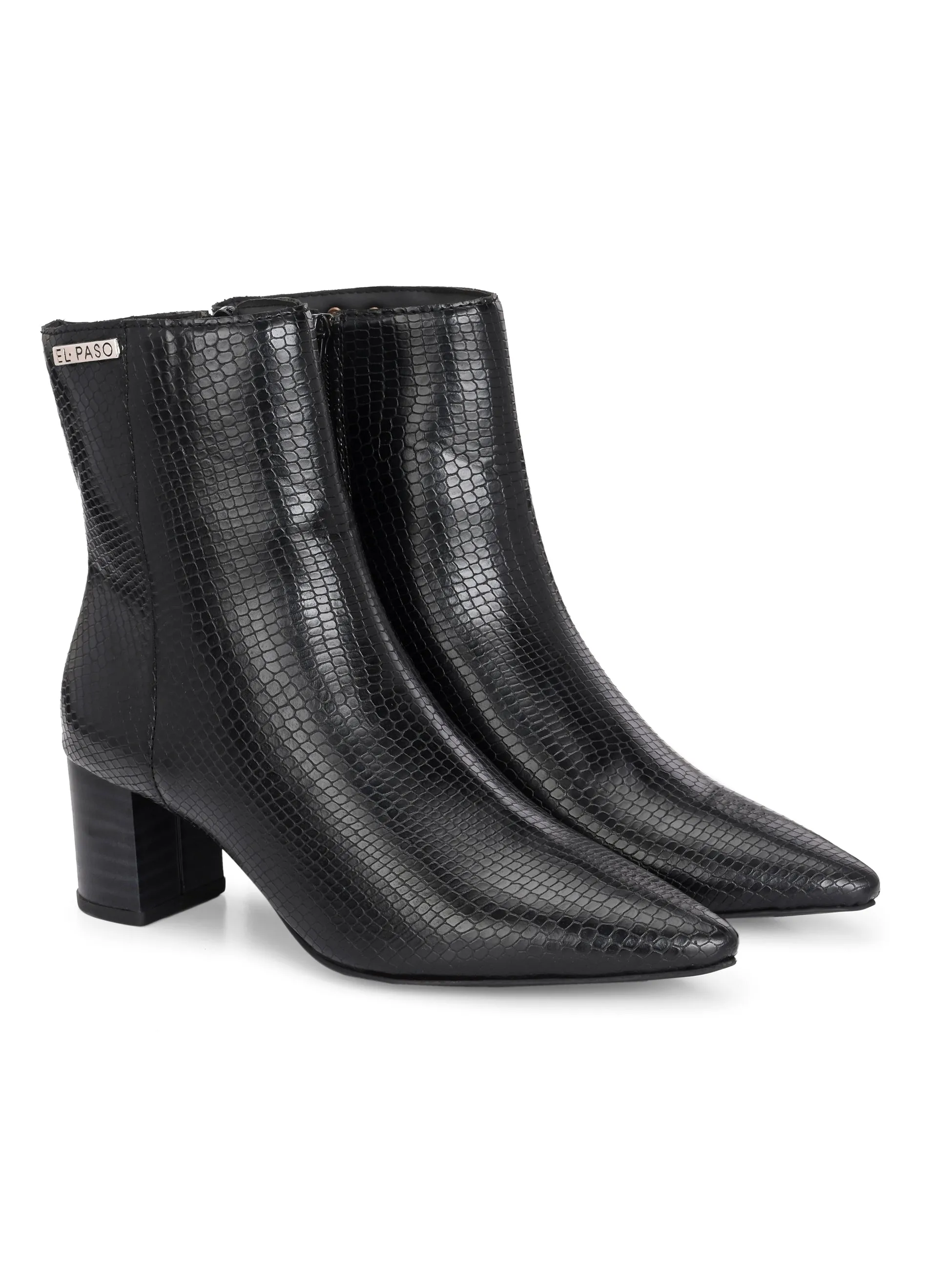 El Paso Women Faux Leather Casual Chelsea Boots