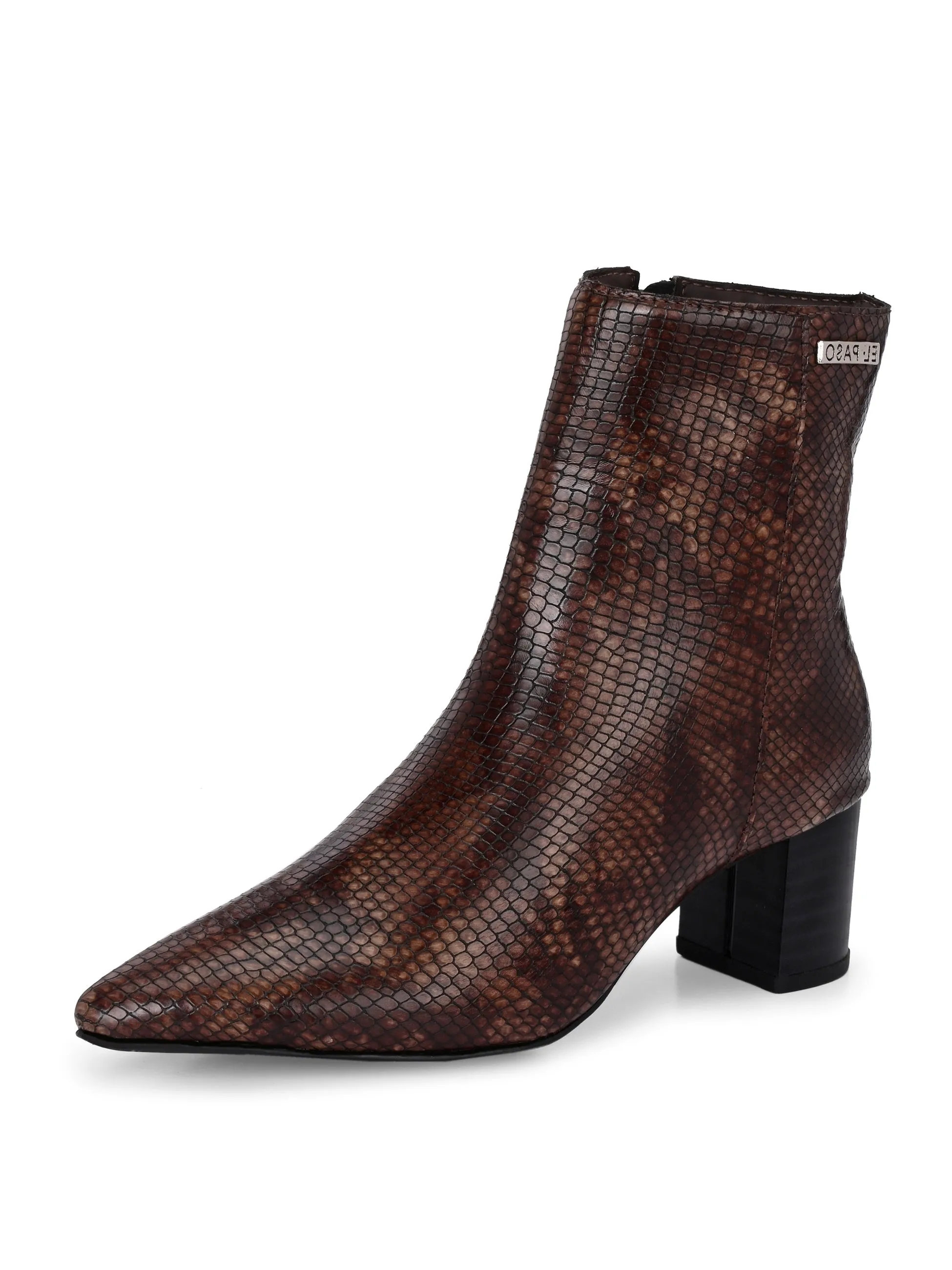 El Paso Women Faux Leather Casual Chelsea Boots